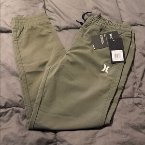 Hurley boys Green Joggers